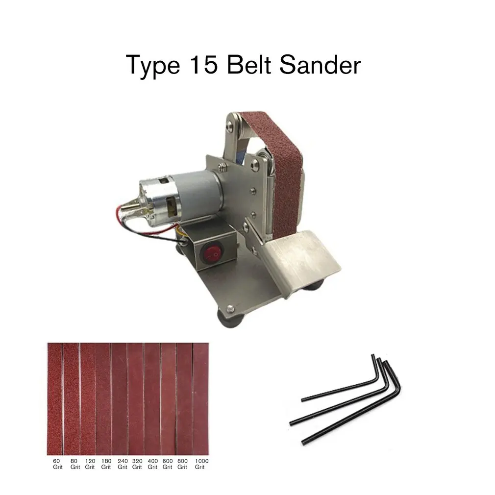 Многофункциональный измельчитель, мини электрический ленточный шлифовальный станок, шлифовальная полировальная машинка, резак, точилка для кромок, ленточная шлифовальная машина