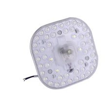 1 шт. 18 Вт 24 Вт потолочные лампы светодиодные модуль круглый квадратный энергосберегающий светодиодный светильник заменить потолочный светильник источник AC220V