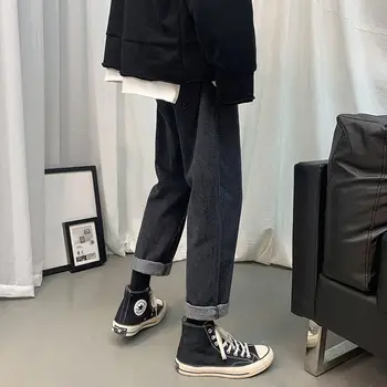 

2020 Cool Designer Brand Japan Jeans Loose Ripped straight-leg Stretch Slim Fit Hop Hop Pants With Holes For Men Printed Jeans