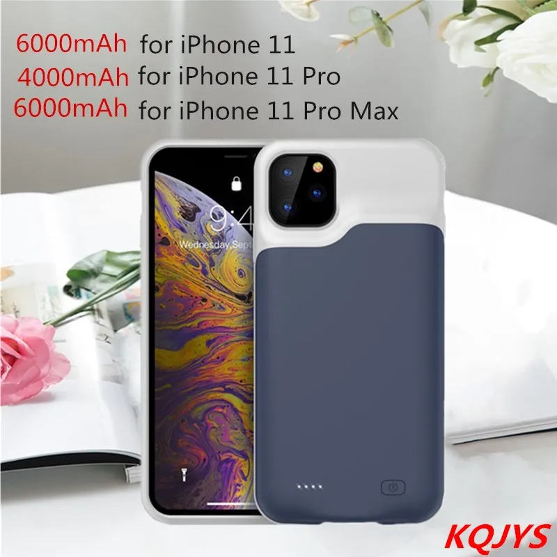 Чехол для аккумулятора s Силиконовый противоударный чехол для iPhone 11 Pro Max для iPhone 11 Pro Чехол для питания запасной внешний аккумулятор чехол для iPhone 11