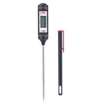 

Digital Thermometer BBQ Grill Meat Cookie Tool Instant Read Meat Thermometer with Long Probe LXY9