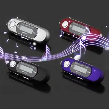 

Mini USB 2.0 Flash Drive High Speed Transfer LCD Display MP3 Music Player Backlight on LCD Providing Clear Display 3 Colors