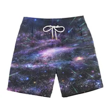 Высокая температура мода 3D печатных мужские фитнес повседневные шорты эластичный шнурок брюки