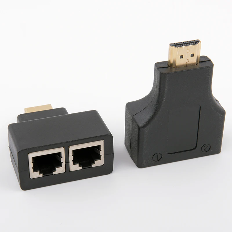 1 пара HDMI двойной RJ45 CAT5E CAT6 UTP LAN Ethernet HDMI удлинитель повторитель адаптер 1080P для HDTV HDPC PS3 STB