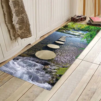 

GOANG Stream Pier Carpets for living room Long Anti-slip Kitchen rug Washable Outdoor Corridor Area Carpet Bathroom Long Rug