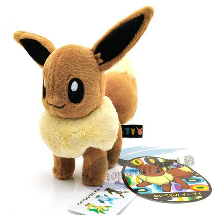 Takara Tomy Pokemon Pikachu Eevee плюшевые игрушки Jigglypuff Charmander Gengar Bulbasaur чучело животных для детей - Цвет: yuanshiyibei