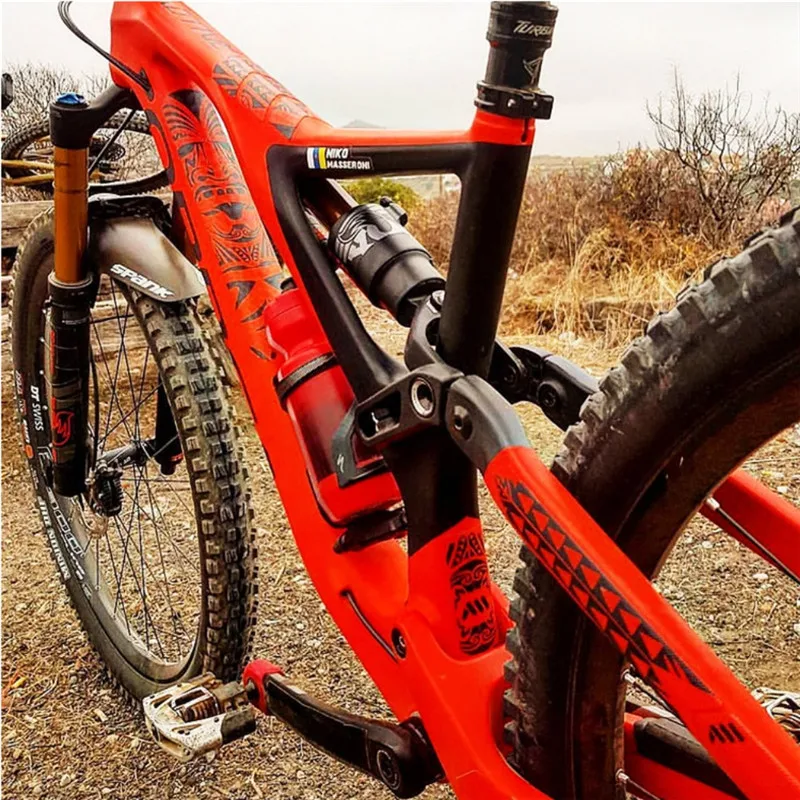 3D MTB горный велосипед устойчивая к царапинам Защитная рамка Съемная наклейка