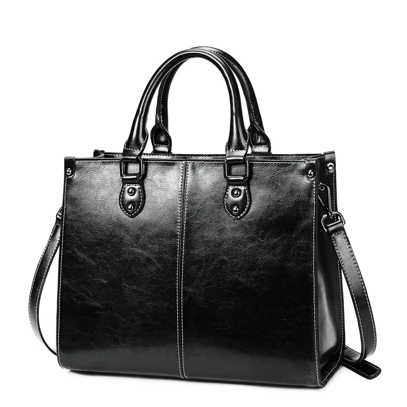 Women's Genuine Leather Handbag Large Designer Big Tote Bags for Women Luxury Shoulder Bag Famous Brand Handbags C1187 | Багаж и сумки