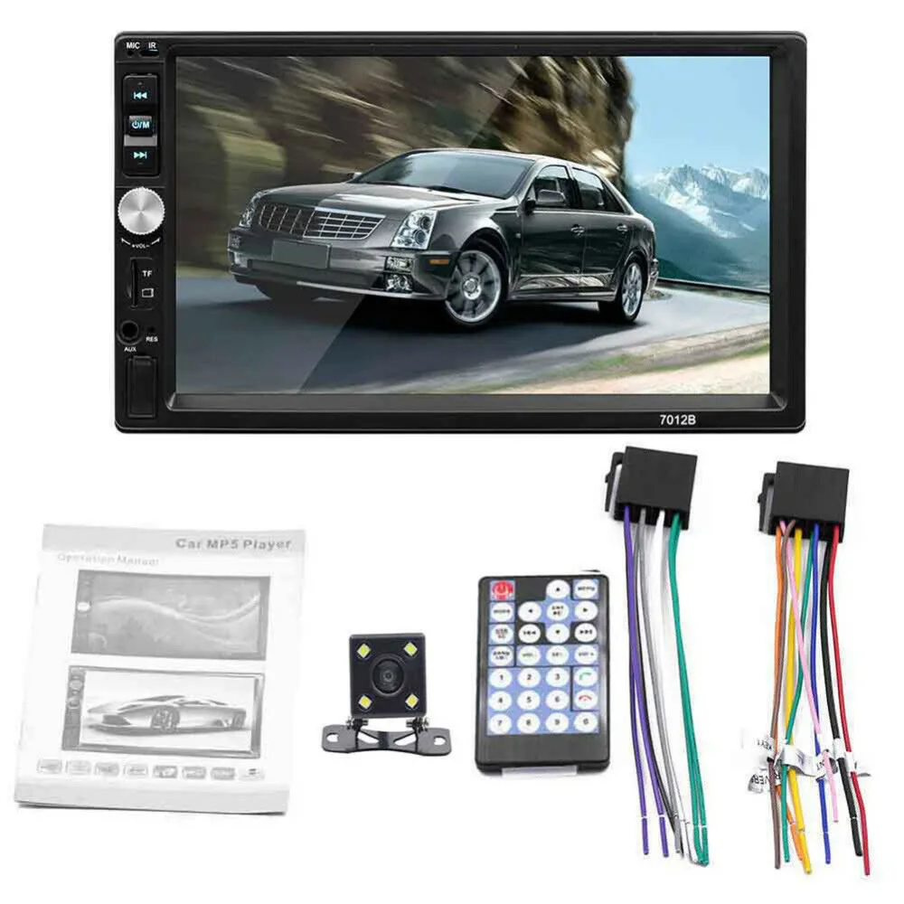 2 Din автомагнитола " Автомагнитола 7012B Bluetooth Автомобильный мультимедийный плеер MirrorLink fm-радио Автомобильный USB Авто аудио стерео 8 ИК камера
