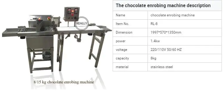 8kg chocolate enrobing