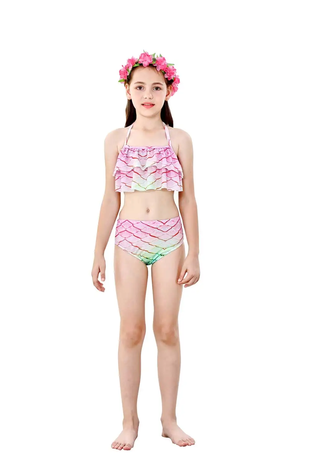 Girls-Walkable-And-Swimmable-Mermaid-Tail-Swimsuit-Cosplay-Costume-Kids-Children-Bikini-And-Sparkle-Mermaid-Swimtail(1)