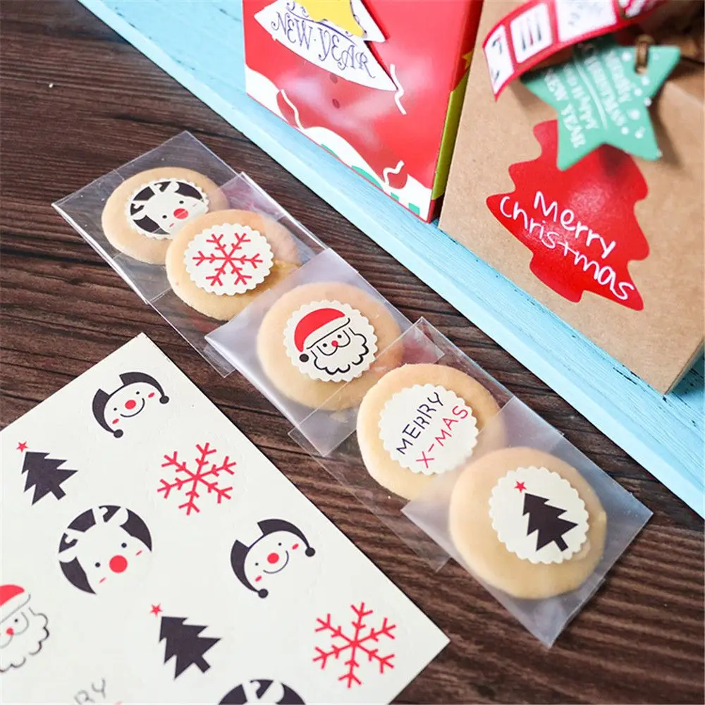 120 шт./компл. Merry Christmas уплотнения наклейки ручной работы этикетка для упаковки подарка наклейки Kawaii DIY штампованная для скрапбукинга украшения