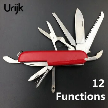

1PC Multi Tools Fold Knife 11 in 1 Multi-function Hunting Knives Portable Pocketknife 91mm Folding Outdoors Survival Knife