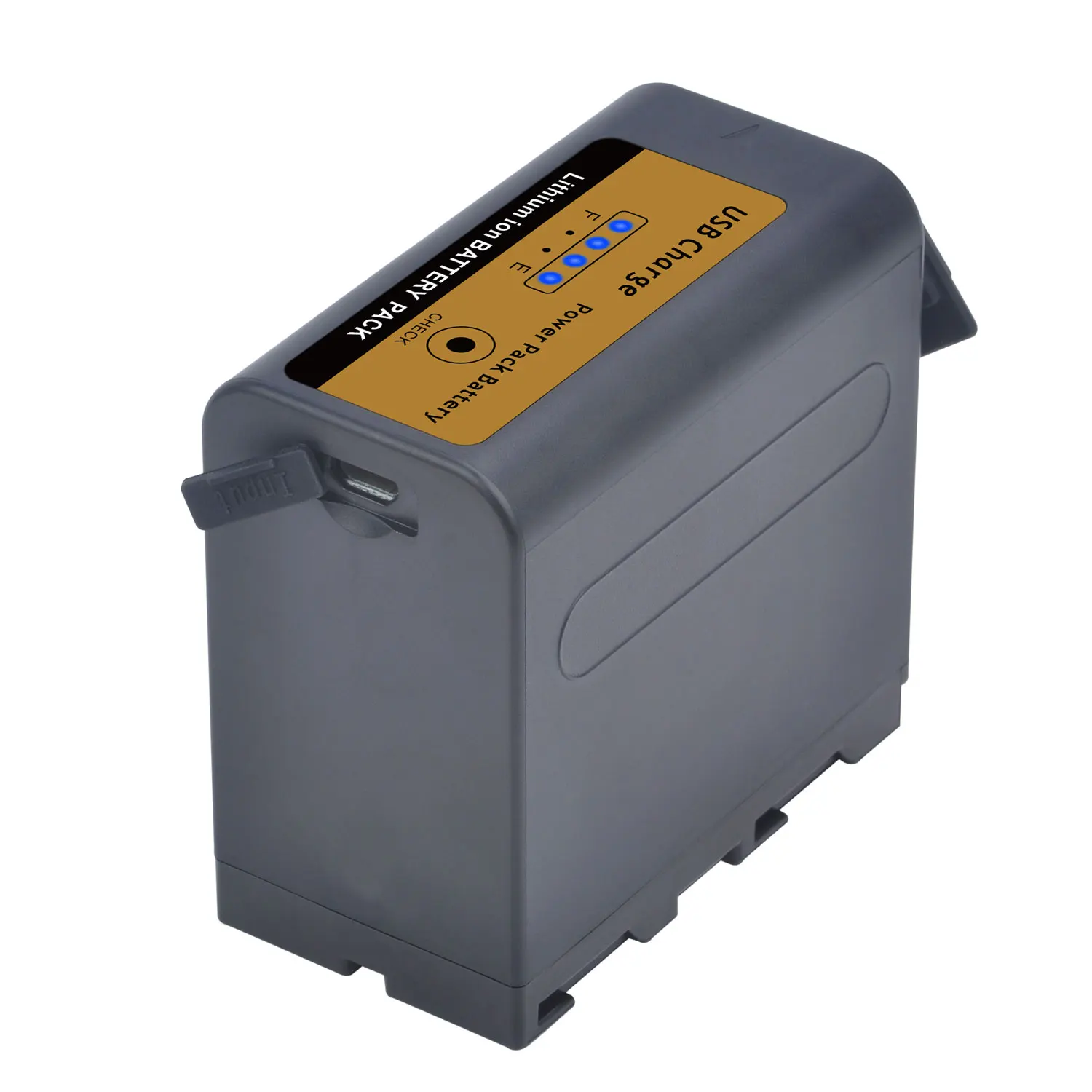 1Pc Np-F960 Batteria Nera Con Porta Di Ricarica Usb E Luce Di Alimentazione A Led Per Sony Hvr-Hd1000 Hvr-Hd1000E Hvr-V1J Fotocamera Dcr-Vx2100