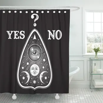 

Sun Moon And Star Antique Chic Shower Curtains For Bathroom Decor Polyester Fabric With Hooks Mildew Resistant Waterproof