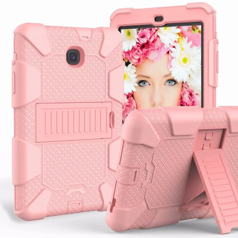 Pink Чехол для samsung Galaxy Tab A " SM-T387 T387 чехол противоударный Броня сверхмощный силиконовый Детский защитный чехол для samsung Tab A - Цвет: Pink