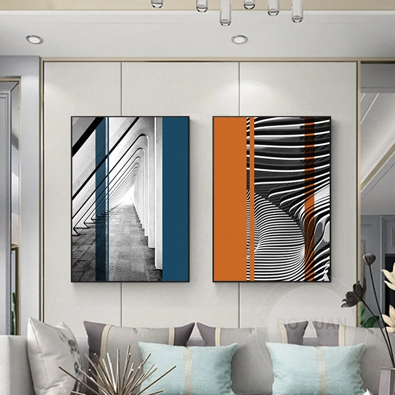 Abstract Lines Stream Lines Stairs Still Life Posters Home Decoration Canvas Hanging Paintings And Prints Modern Bedroom Decorat