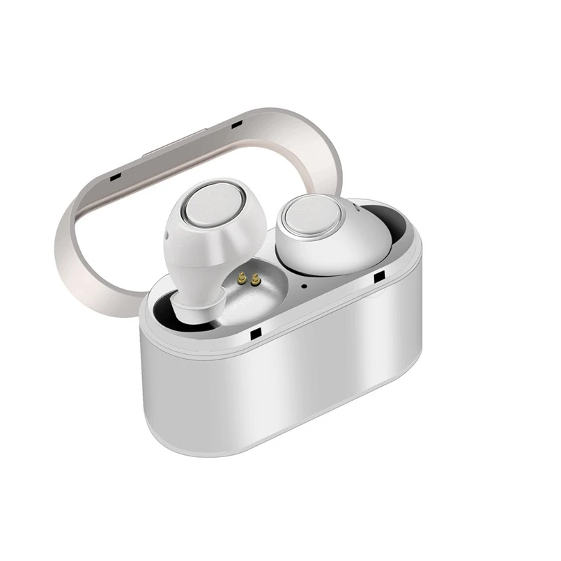 BT 5,0 беспроводные Bluetooth наушники-вкладыши Bluetooth спортивные стереонаушники наушники гарнитура микрофон Fone De Ouvido 40SEP23 - Цвет: Серебристый