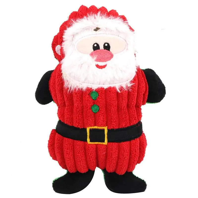 Santa Claus Рождественский Санта Клаус жевательные игрушки для питомцев для плюшевые игрушки собак и кошек звук игрушки Веревка для домашних животных собак милые пищалка - Цвет: Santa Claus