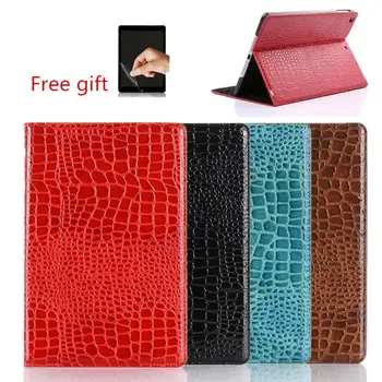 

For iPad Air /Air 2 Case Ipad 9.7 Case 2018 2017 Cover Crocodile Flip Protective For iPad 234/mni12345 /Pro 11 2020 Case +Film