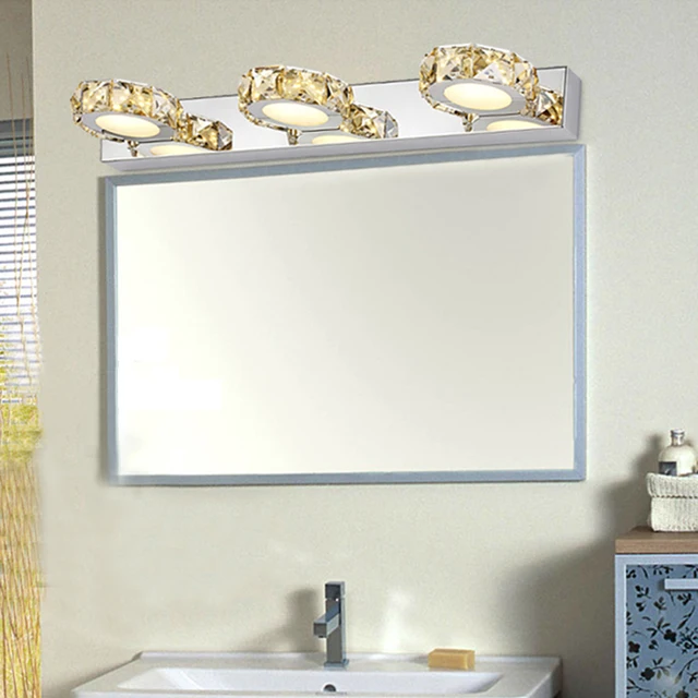 $US $32.98  Zerouno waterproof led mirror light bathroom vanity wall lights crystal lampbody 32cm 46cm 62cm 85-