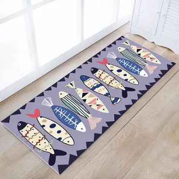 

3D Printed Doormats Bathroom Non-slip Toilet absorbent Carpets Floor Mats Kitchen oil-resistant Household Bedroom cushion