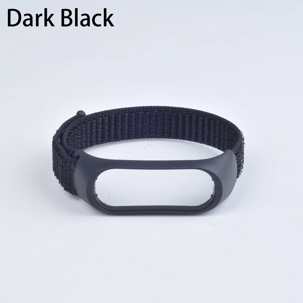 Браслет mi Band 4, мягкий нейлоновый ремешок для Xiaomi mi, ремешок для браслета 4/3, ремешок для браслета mi Band 4 3, сменные смарт-Аксессуары - Цвет: Dark Black