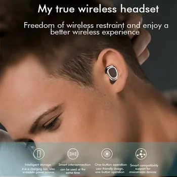 

Bluetooth Headphones Mini True Wireless Bluetooth Twins Stereo In-Ear Earbuds Headset Earphones L803