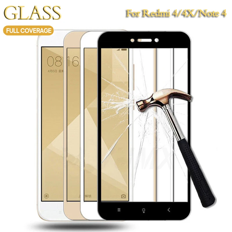 Закаленное стекло на Xiaomi Redmi 4A 4X 5A 5 Plus S2 Redmi Note 4 4X 5A 5 Pro Полное покрытие Защитная пленка для экрана