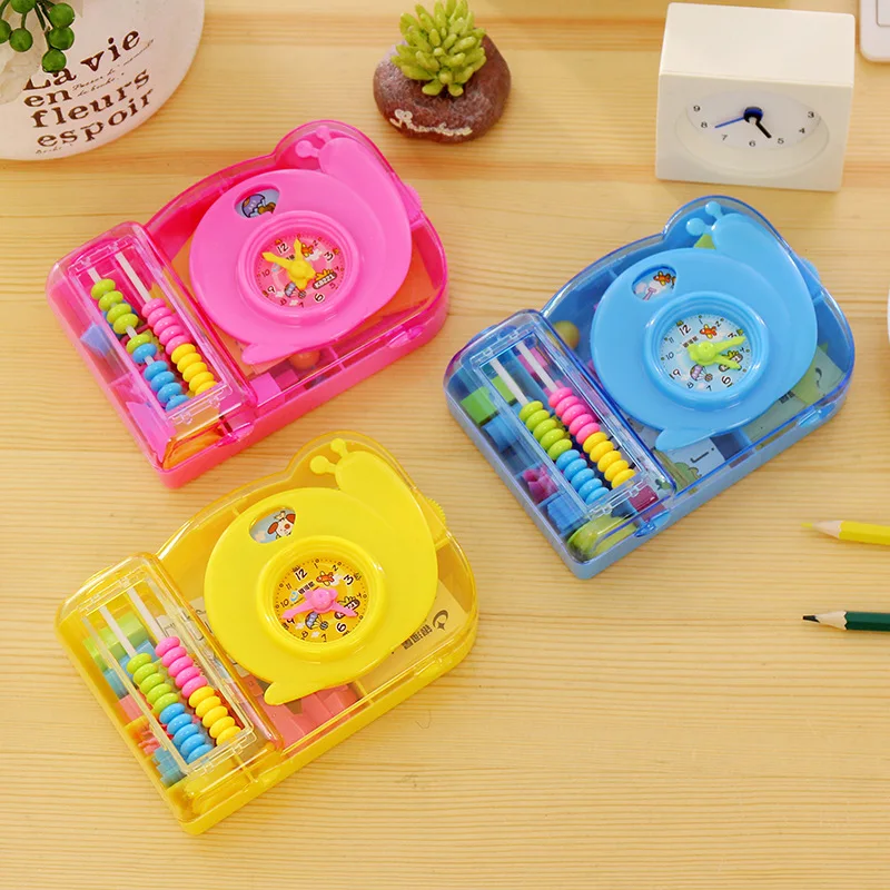 Galaxy Star K8221 Camera Stationary Box Geometric Graph Jigsaw Puzzle Abacus Toy Early Learning Combination Stationery Box