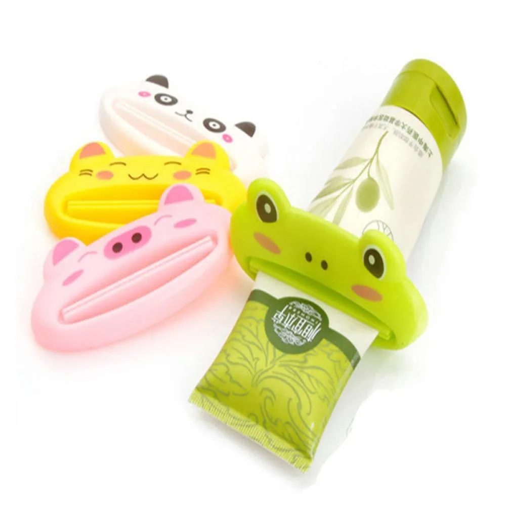 new Toothbrush NEW Bathroom Home Tube Rolling Holder Squeezer Easy Cartoon Toothpaste Dispenser