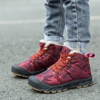 

Toddler Boots Winter Ankle Short Bootie Waterproof Footwear Warm Kid's Shoes kids children детская обувь для девочек #E25