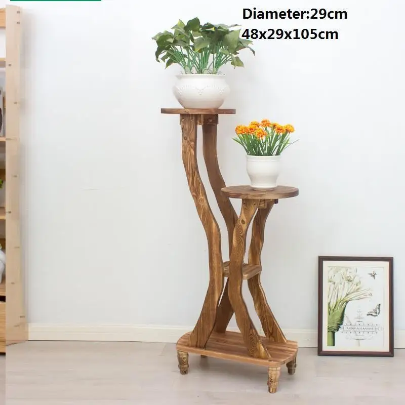 Version K Repisa Mueble Para Plantas Terraza деревянные садовые полки для Balkon Stojak Na Kwiaty балкон открытый цветок стенд завод полка - Цвет: Version K