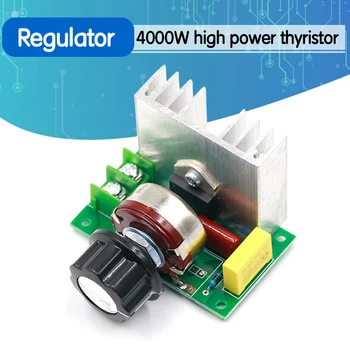 

4000W SCR Electronic Voltage Regulator Speed Controller Control Board Governor Dimmer High Power Module AC 220V Resistive Load
