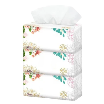 

3 Packs Soft Pure Facial Tissues Paper Napkins Household Office Paper Towels NJ88