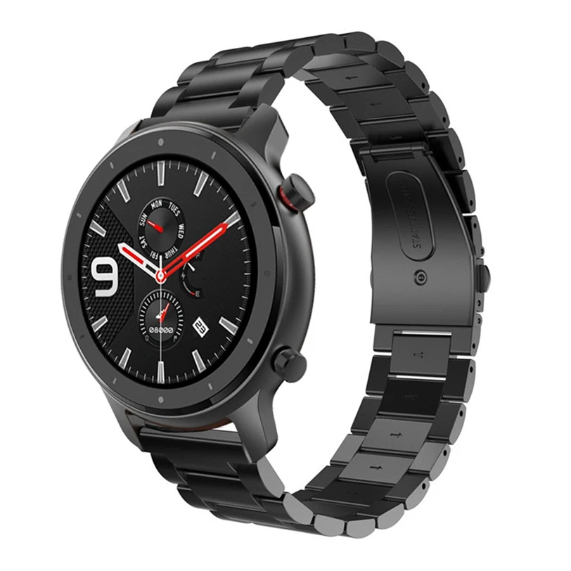CARPRIE высококачественный ремешок для часов AMAZFIT GTR Смарт-часы 47 мм роскошный модный ремешок из нержавеющей стали металлический браслет 907