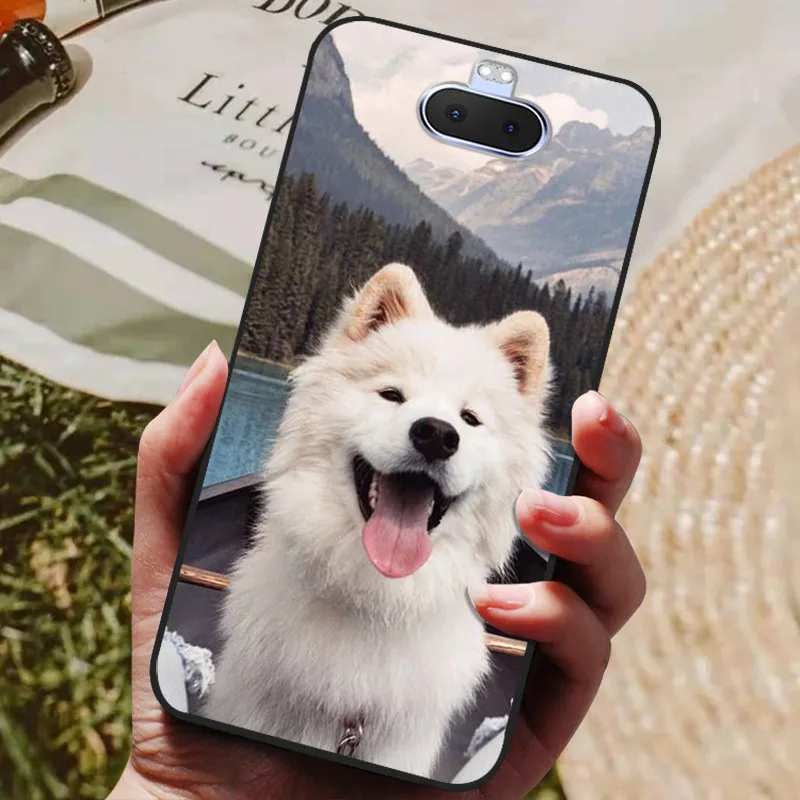 Elegant Black Soft TPU Silicone Phone Case with Bumpers