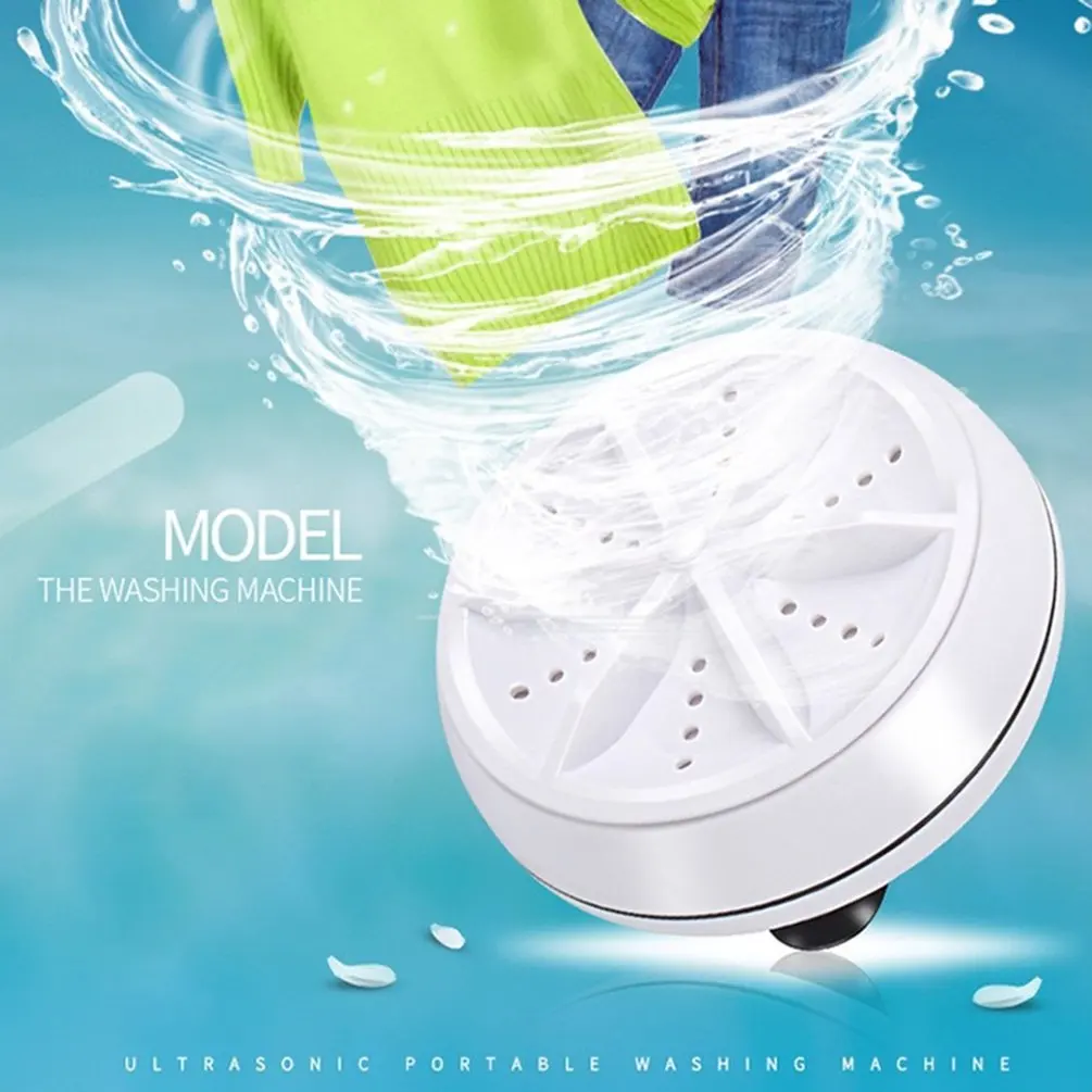Mini Washing Machine USB Rotating Removes Dirt Portable Personal Laundry Ultrasonics Turbines Washer Clothes Cleaning Tools