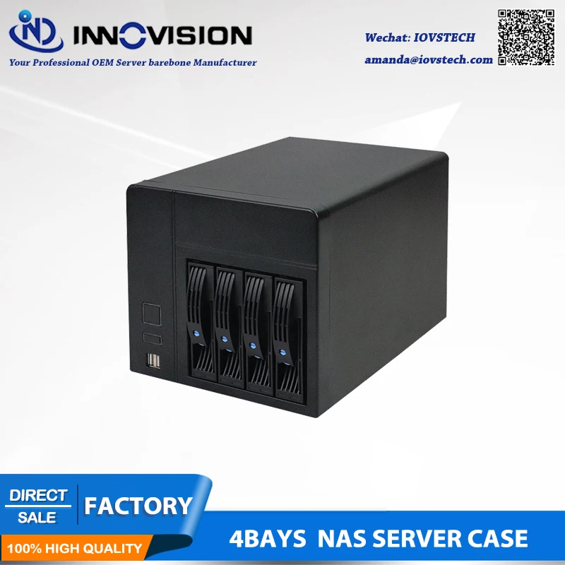 NAS barebones server with J1900 Dual network ports motherboard power