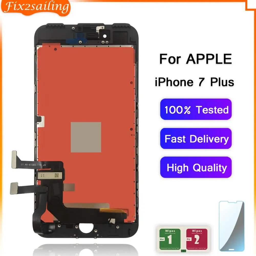 Класс AAA ЖК дисплей для Apple iPhone 7 Plus LCD сенсорный экран дигитайзер сборка запасные