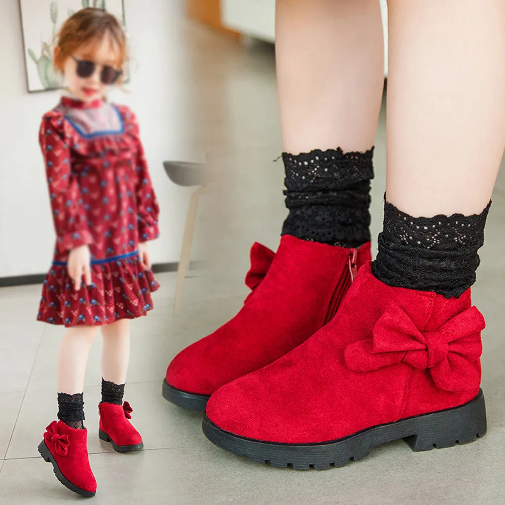 girls shoes princess winter boots chirldren fashionable chirldrens sneakers winter and autumn casual sneakers sports#A3