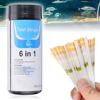 

100pcs 7 In1 Aquarium Fish Tank Water Tropical Test Strips Kit Nitrite Nitrate PH Test Strips Bromine Chlorine Tes