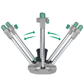 

Adjustable Removable Angle Drill Jig Holder Guide Stand Positioning Bracket Rack Steel Aluminum Shelf DIY Tool