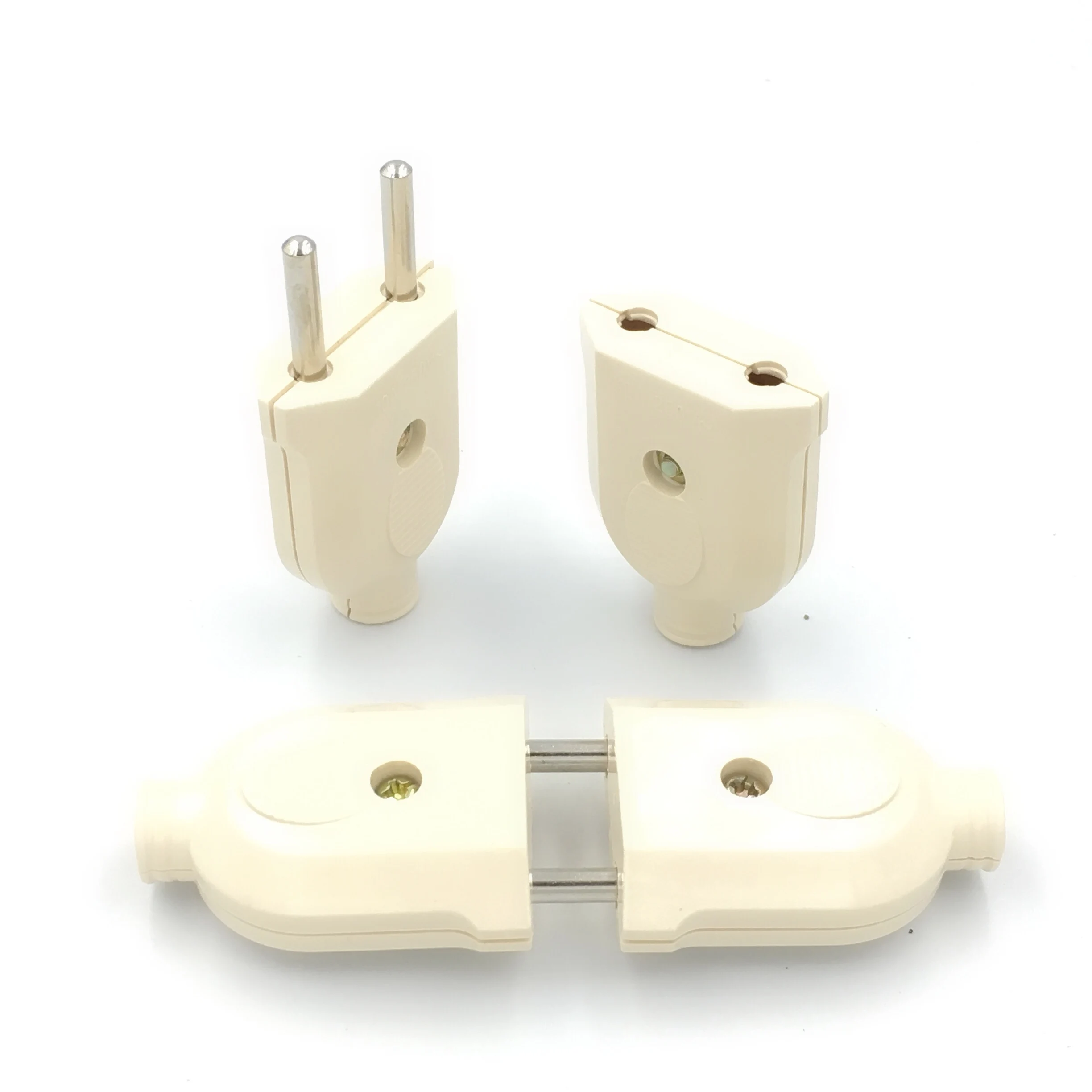 2 Pin EU Plug Male Female electronic Connector Socket Wiring Power