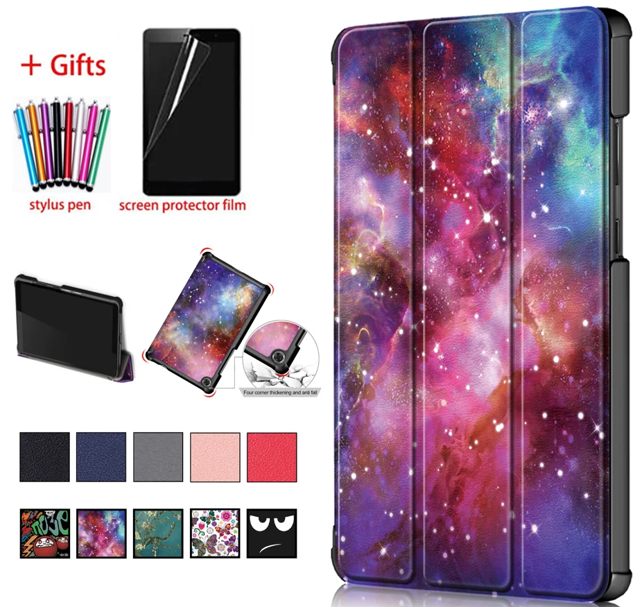 RLTech Custodia Cover per Lenovo Tab M8, TPU Flessibile con Funzione di Supporto Custodia Protettiva Cover Case per Lenovo Tab M8 TB-8505F/TB-8505X 8
