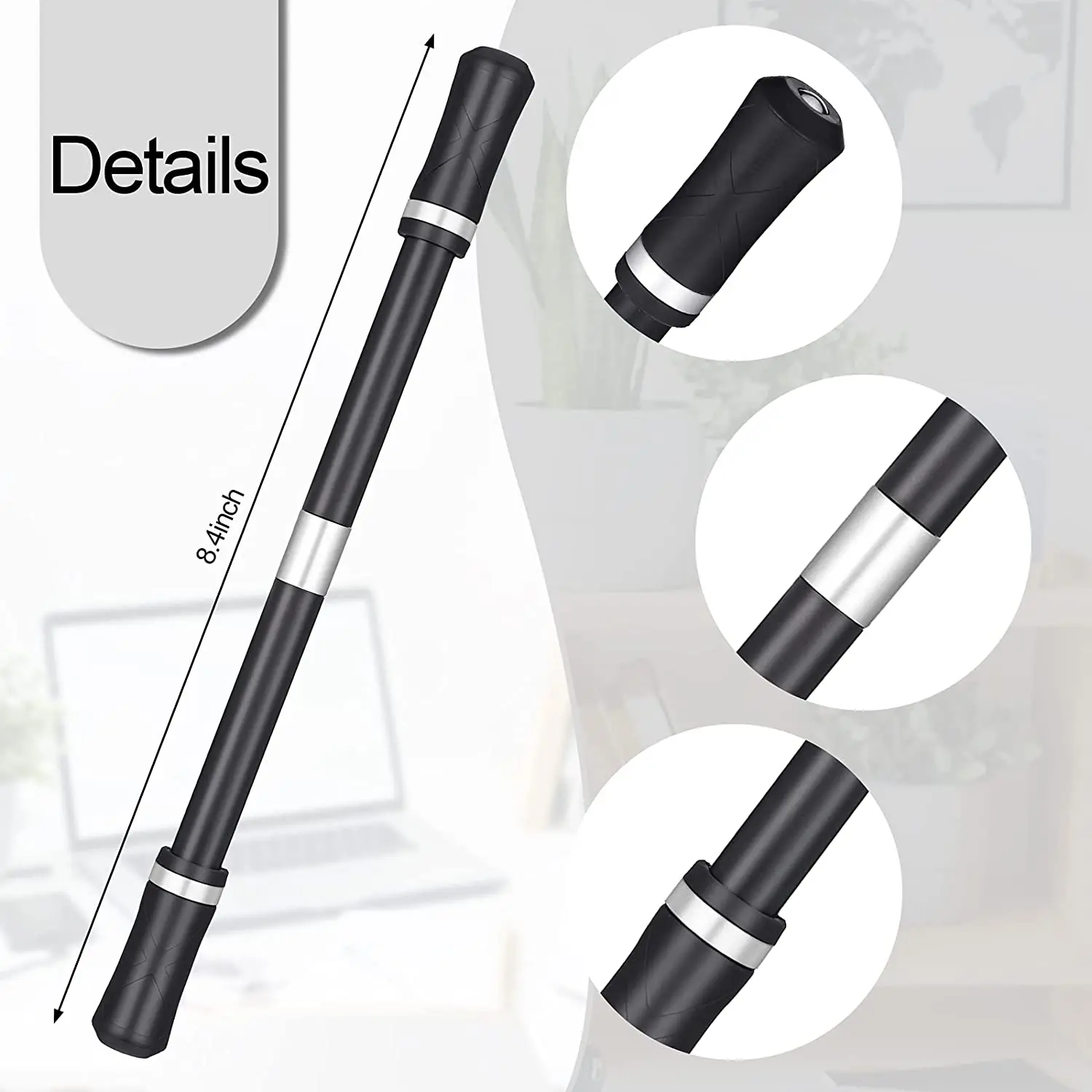 JODOUEEIR Pen Spinning,Pen Spinning Mod,Detachable Pen Spinner,Stress  Releasing Brain Training Spin Pen for Kids and Adults,Suitable for All Ages