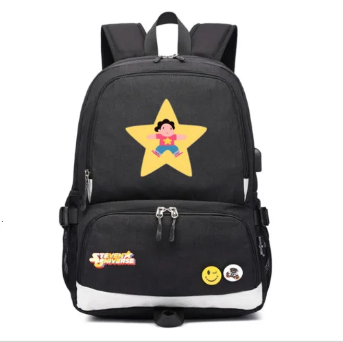 Рюкзак Steven Universe Greg's Star, школьный рюкзак, USB зарядка, дорожные сумки для ноутбука - Цвет: 2
