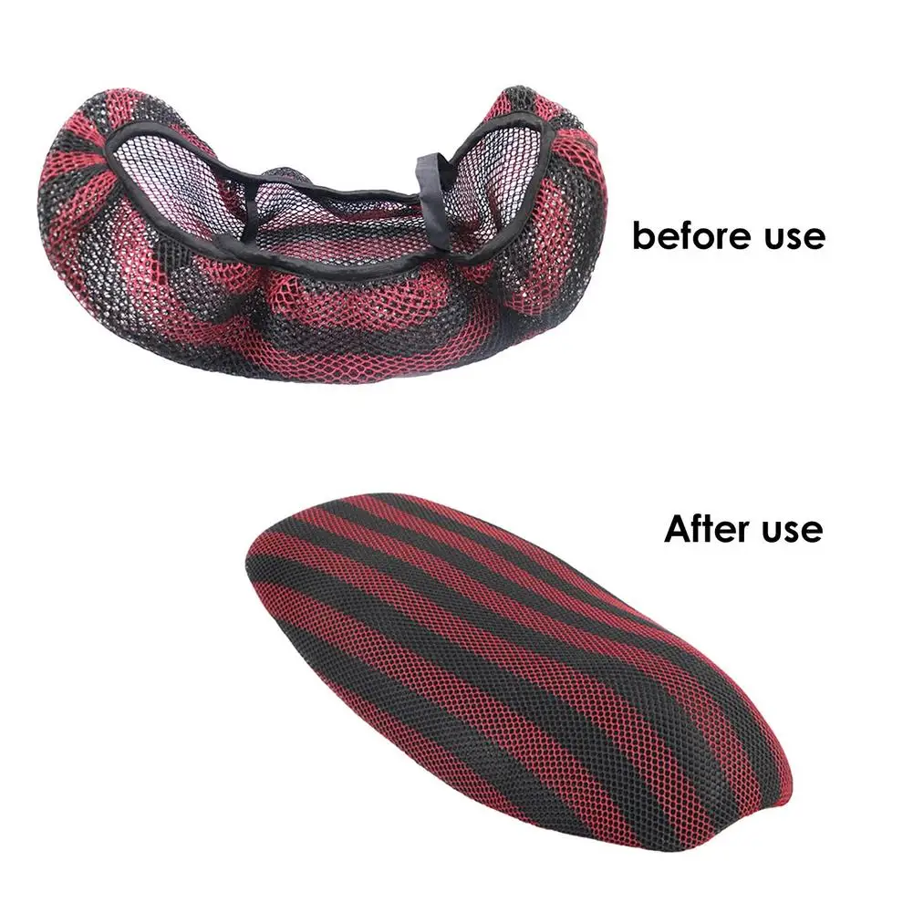 오토바이 스쿠터 시트 커버, 전기 자전거 통기성 3D 메쉬 시트 커버, 절연 쿠션 커버, M, L, XL