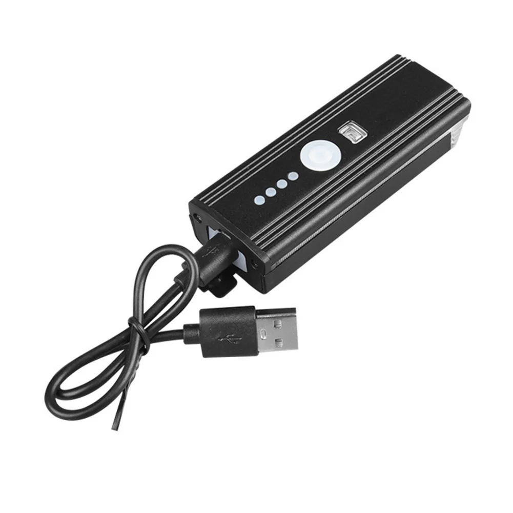 Велосипедный светильник с будильником, набор перезаряжаемых USB велосипедных аксессуаров, многофункциональный для горных дорог, портативный передний головной светильник