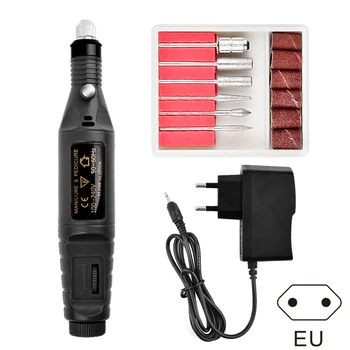 

2019 Manicure Machine Electric Nail Drill Bit Set Mill Cutter Mini Nail Art Sanding File